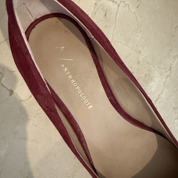 ANTHROPOLOGIE Fun suede polka dot kitten heels - Picture 7 of 8